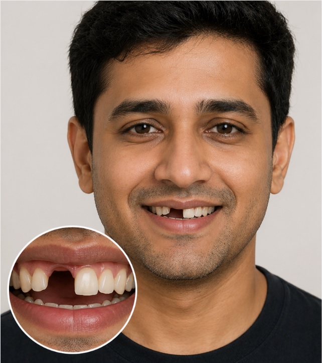Before Dental Implant — Single Tooth
