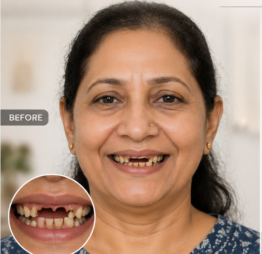 Before Full Mouth Rehabilitation